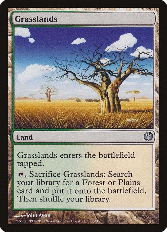 Image for Grasslands (35) [Knights vs. Dragons] - Magic: The Gathering