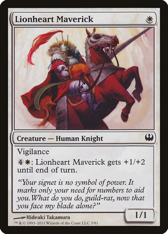 Image for Lionheart Maverick (3) [Knights vs. Dragons] - Magic: The Gathering