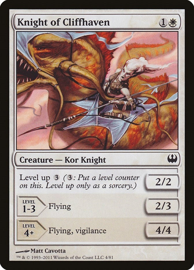 Image for Knight of Cliffhaven (4) [Knights vs. Dragons] - Magic: The Gathering