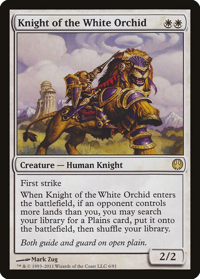 Image for Knight of the White Orchid (6) [Knights vs. Dragons] - Magic: The Gathering