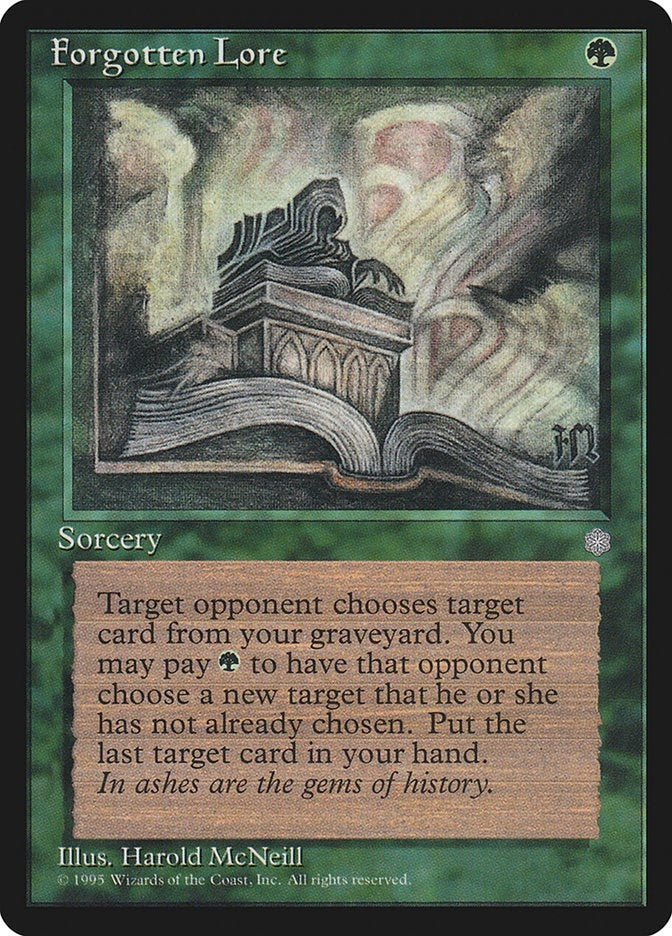 Image for Forgotten Lore [Ice Age] - Magic: The Gathering