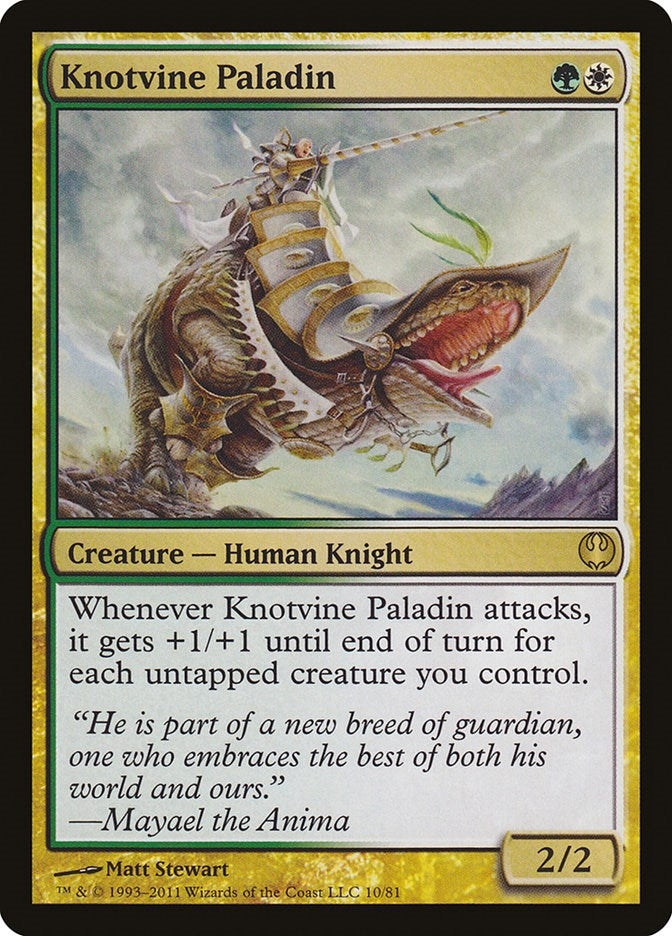 Image for Knotvine Paladin (10) [Knights vs. Dragons] - Magic: The Gathering