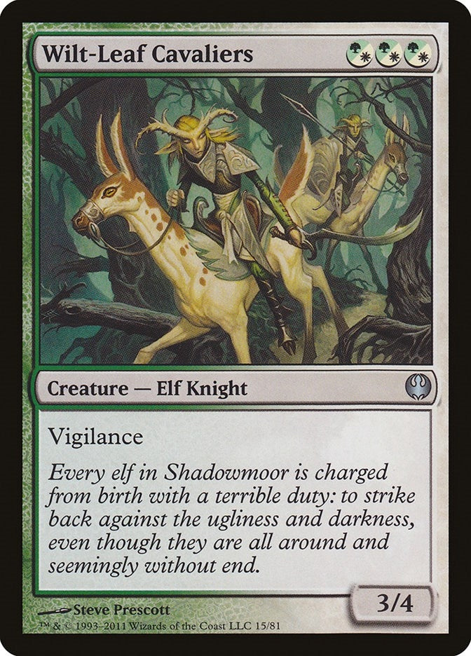 Image for Wilt-Leaf Cavaliers (15) [Knights vs. Dragons] - Magic: The Gathering