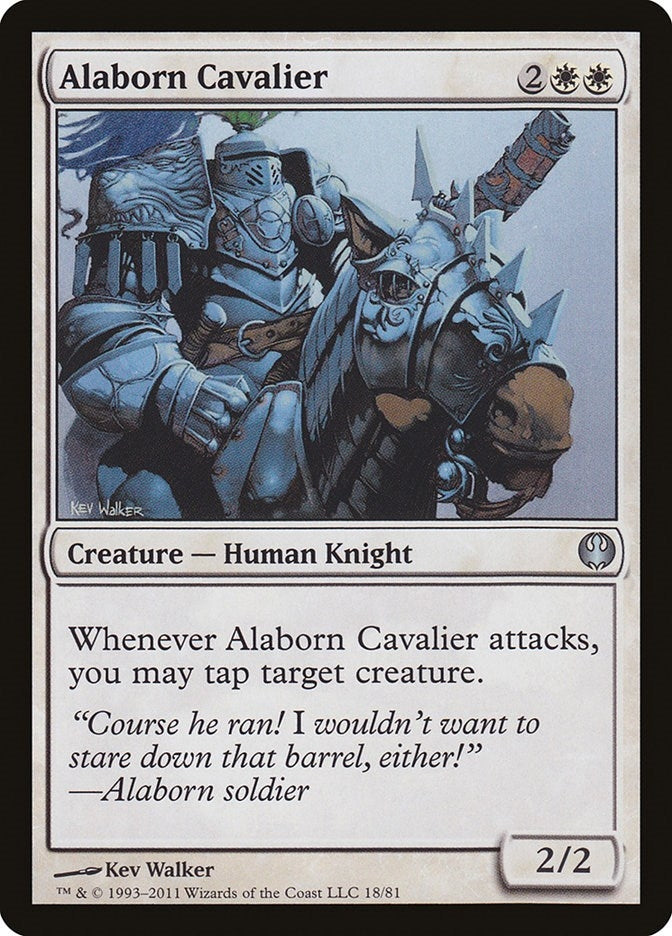 Image for Alaborn Cavalier (18) [Knights vs. Dragons] - Magic: The Gathering