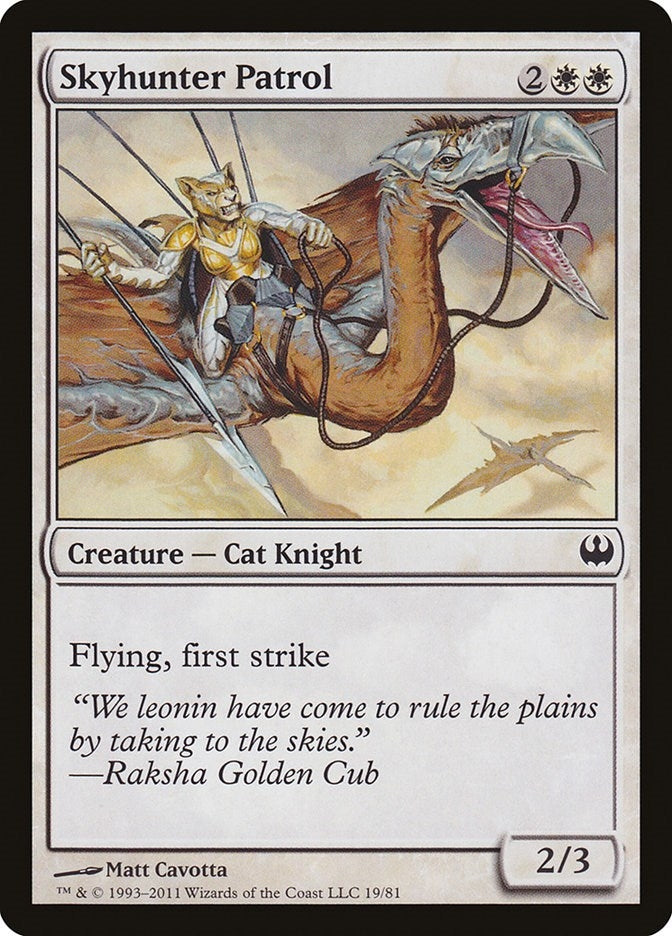 Image for Skyhunter Patrol (19) [Knights vs. Dragons] - Magic: The Gathering