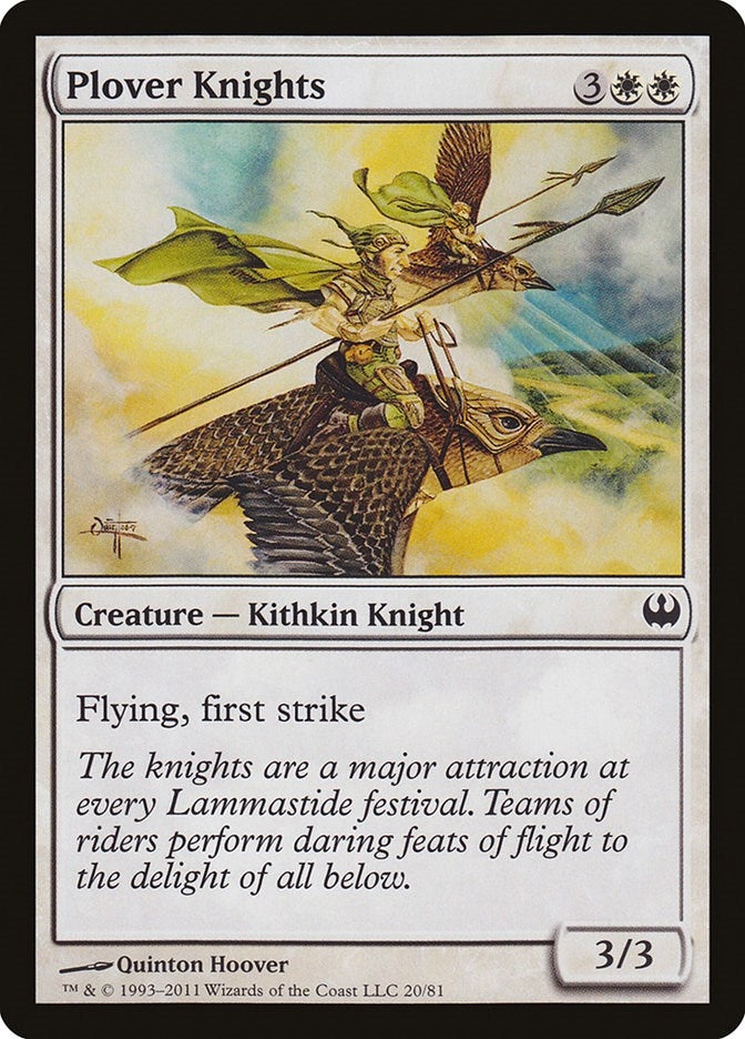 Image for Plover Knights (20) [Knights vs. Dragons] - Magic: The Gathering