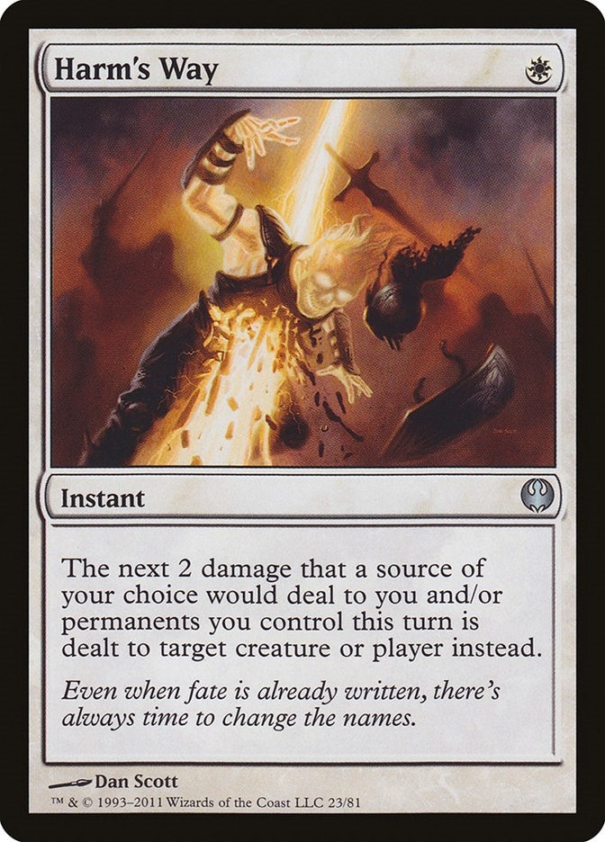 Image for Harm's Way (23) [Knights vs. Dragons] - Magic: The Gathering