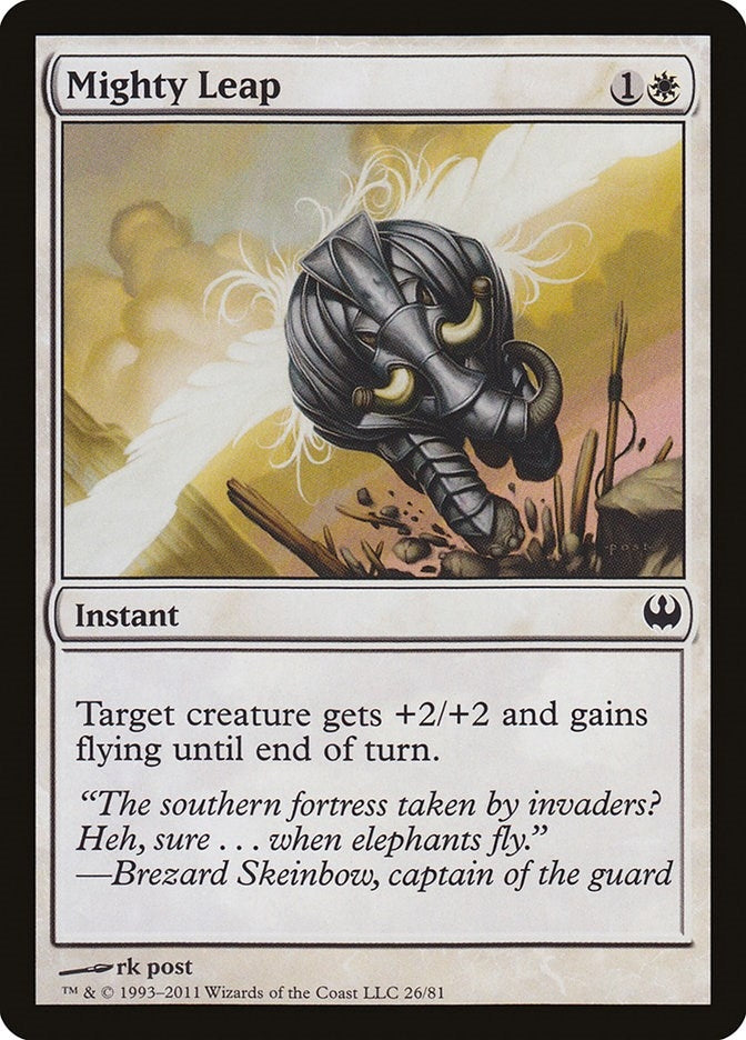 Image for Mighty Leap (26) [Knights vs. Dragons] - Magic: The Gathering