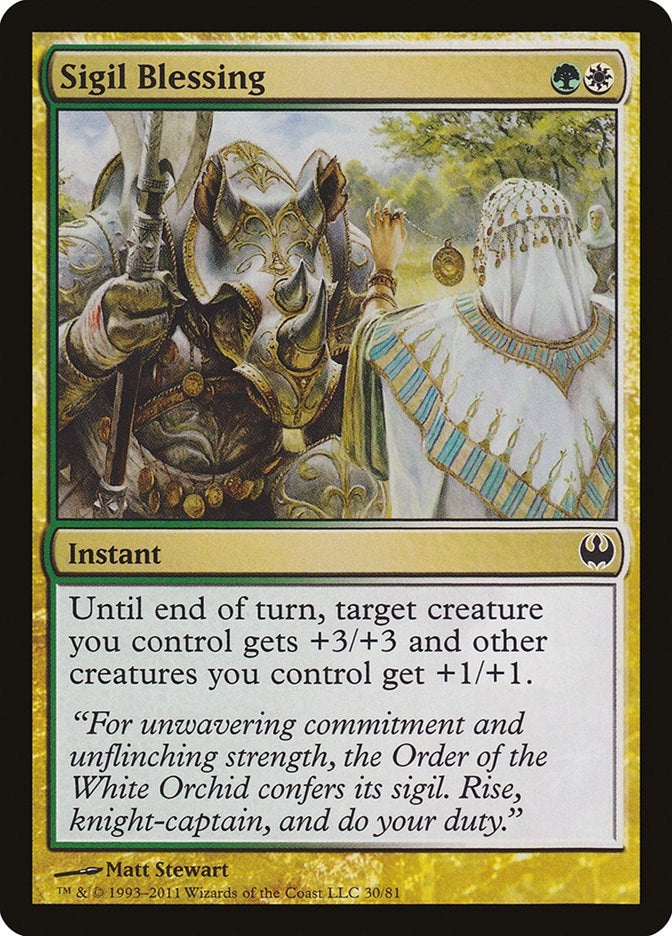 Image for Sigil Blessing (30) [Knights vs. Dragons] - Magic: The Gathering
