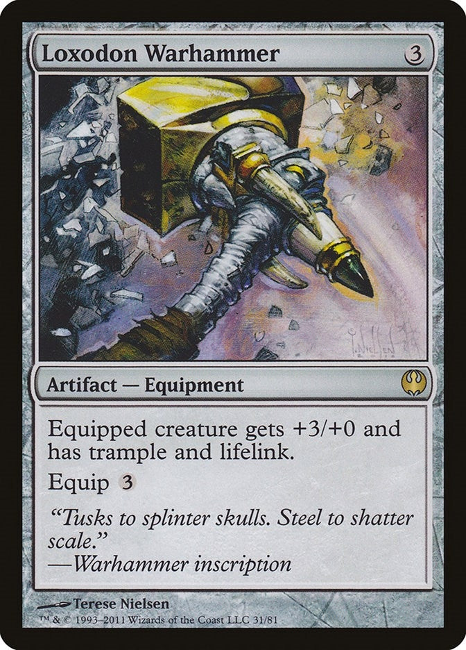Image for Loxodon Warhammer (31) [Knights vs. Dragons] - Magic: The Gathering