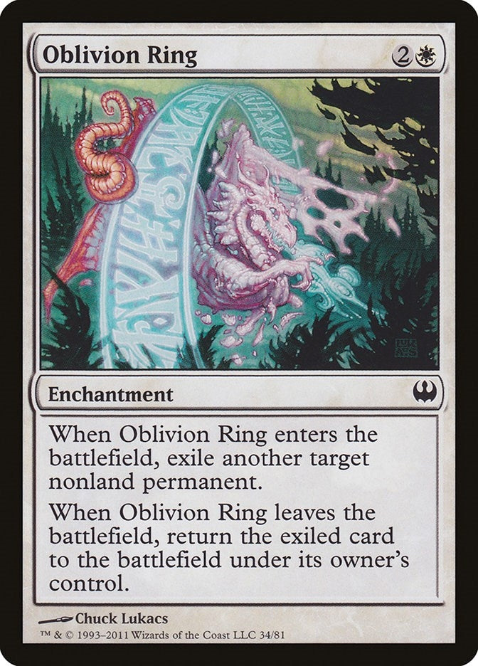 Image for Oblivion Ring (34) [Knights vs. Dragons] - Magic: The Gathering