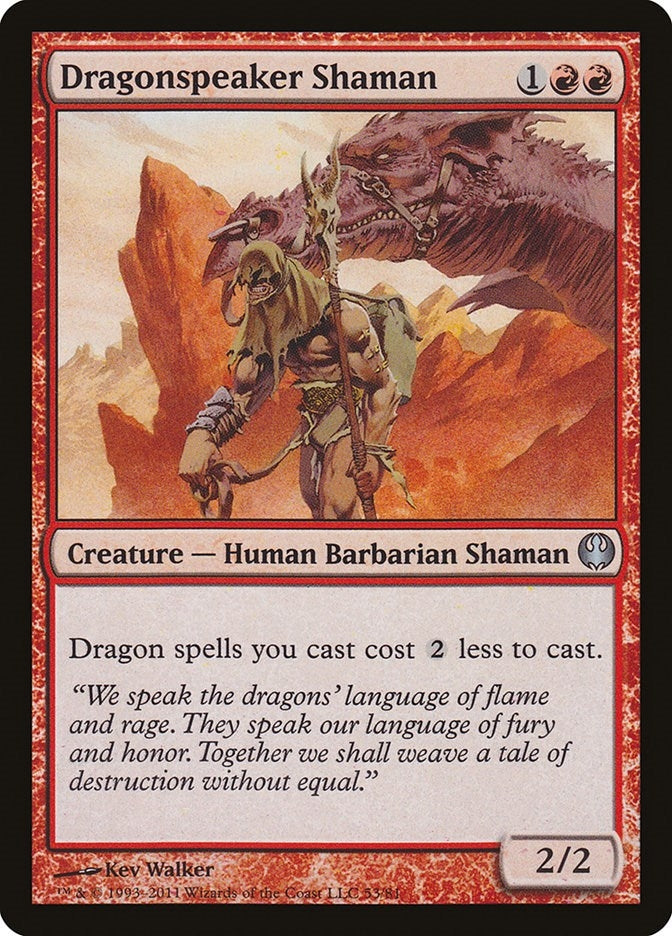 Image for Dragonspeaker Shaman (53) [Knights vs. Dragons] - Magic: The Gathering