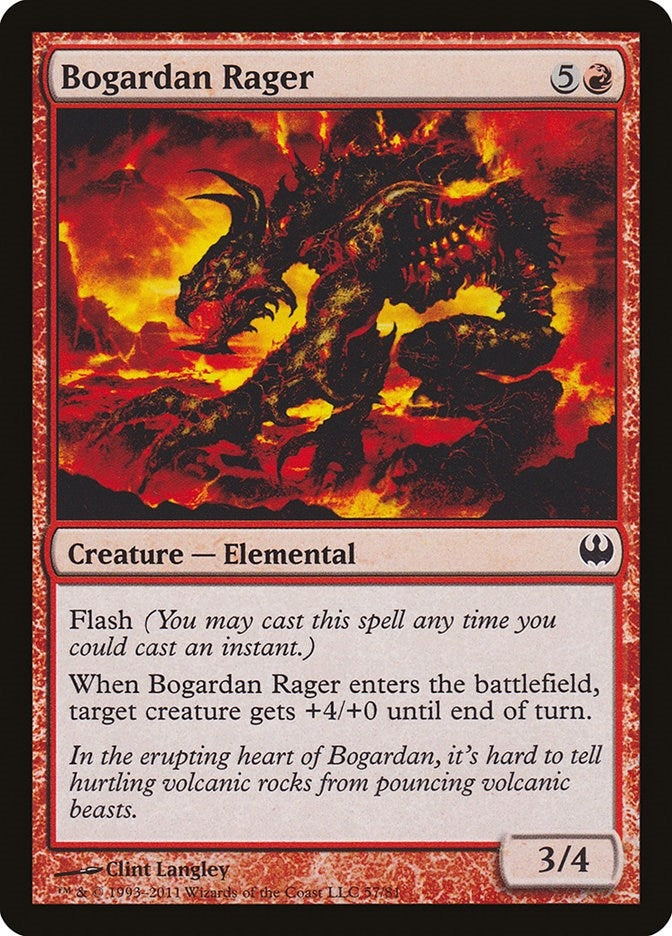 Image for Bogardan Rager (57) [Knights vs. Dragons] - Magic: The Gathering