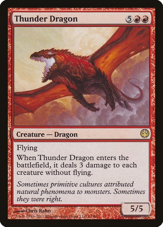 Image for Thunder Dragon (61) [Knights vs. Dragons] - Magic: The Gathering