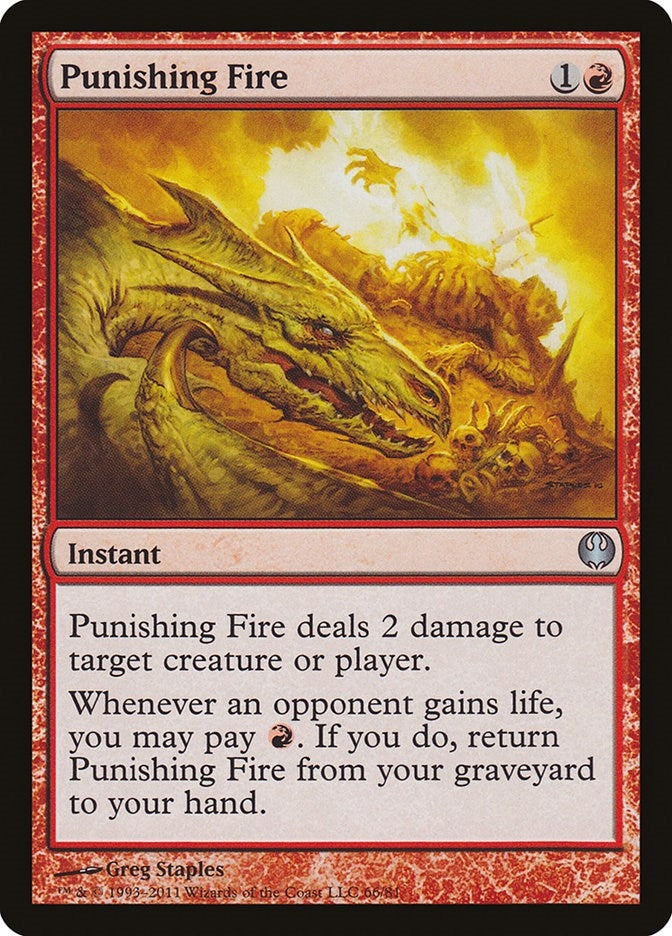 Image for Punishing Fire (66) [Knights vs. Dragons] - Magic: The Gathering
