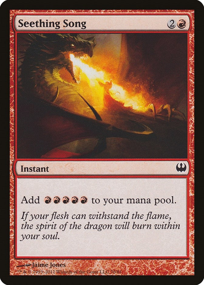 Image for Seething Song (70) [Knights vs. Dragons] - Magic: The Gathering