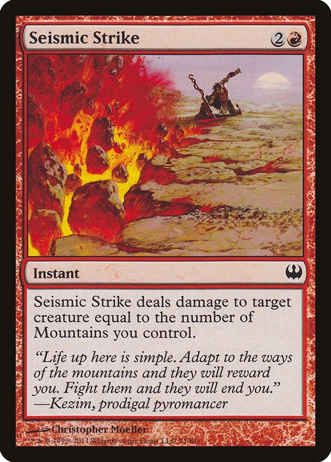 Image for Seismic Strike (71) [Knights vs. Dragons] - Magic: The Gathering