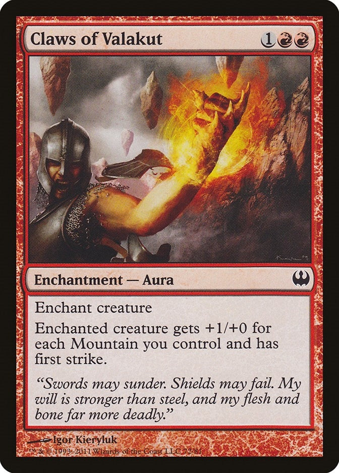 Image for Claws of Valakut (72) [Knights vs. Dragons] - Magic: The Gathering
