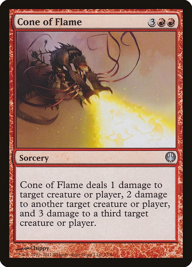 Image for Cone of Flame (75) [Knights vs. Dragons] - Magic: The Gathering