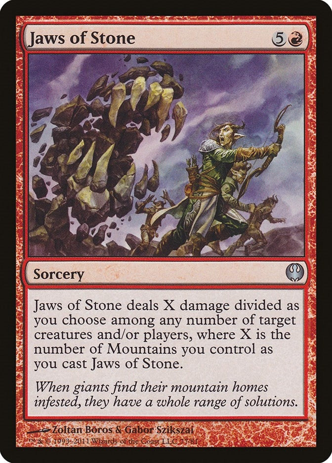 Image for Jaws of Stone (77) [Knights vs. Dragons] - Magic: The Gathering