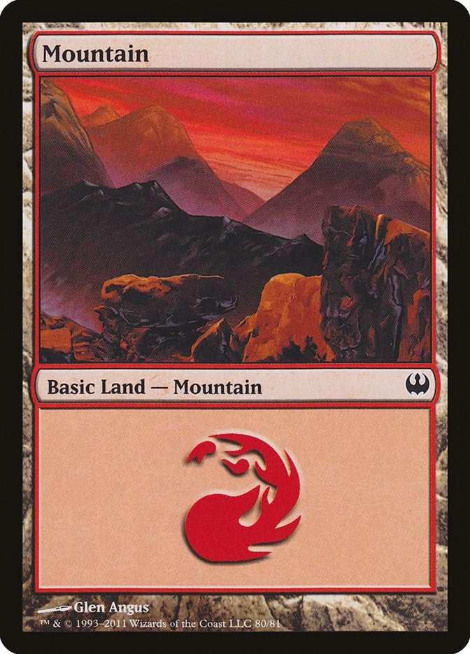 Image for Mountain (80) (80) [Knights vs. Dragons] - Magic: The Gathering