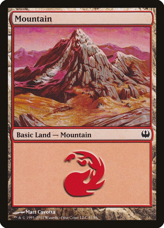 Image for Mountain (81) (81) [Knights vs. Dragons] - Magic: The Gathering