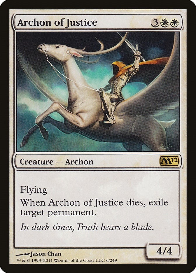 Image for Archon of Justice (6) [Magic 2012 (M12)] - Magic: The Gathering
