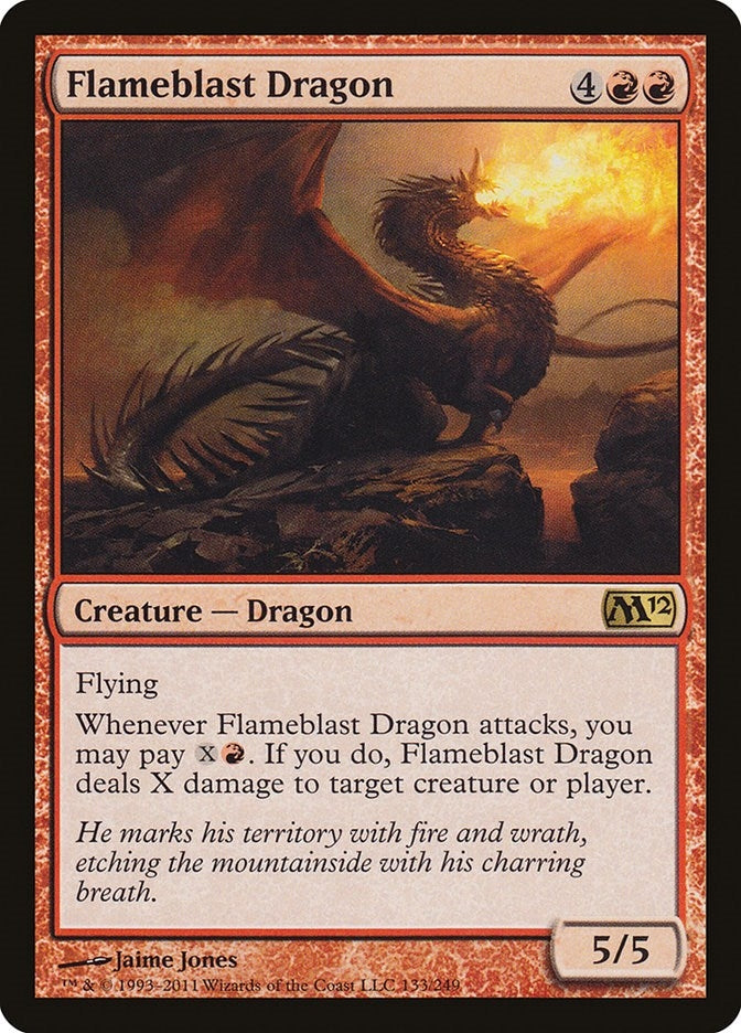 Image for Flameblast Dragon (133) [Magic 2012 (M12)] - Magic: The Gathering