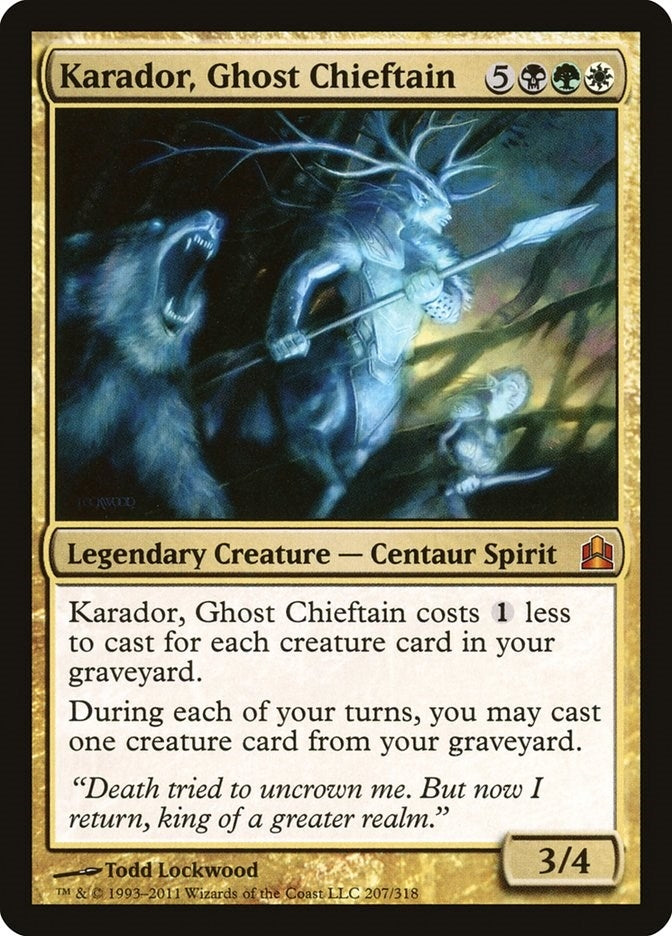 Image for Karador, Ghost Chieftain (207) [Commander] - Magic: The Gathering