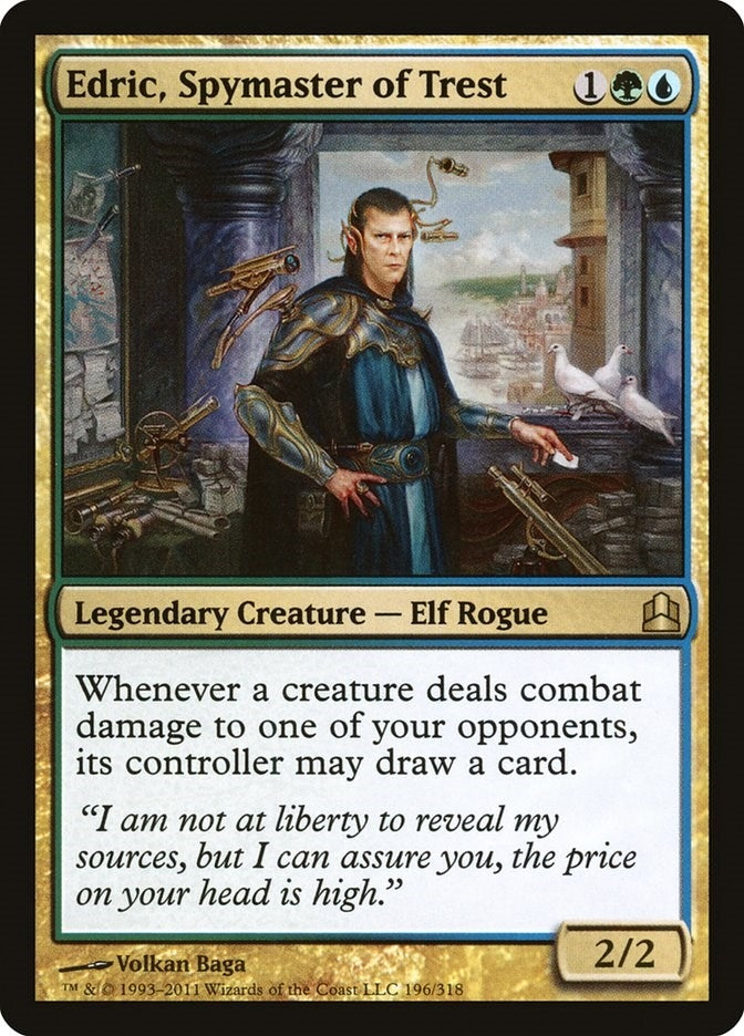 Image for Edric, Spymaster of Trest (196) [Commander] - Magic: The Gathering