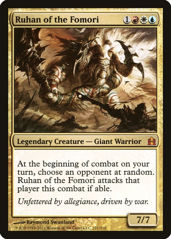 Image for Ruhan of the Fomori (221) [Commander] - Magic: The Gathering