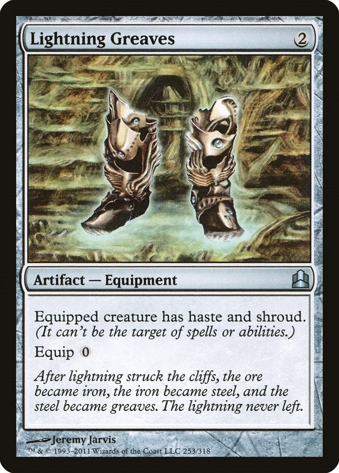 Image for Lightning Greaves (253) [Commander] - Magic: The Gathering