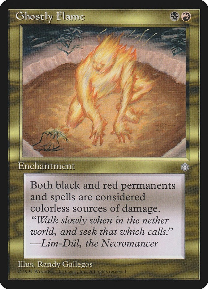 Image for Ghostly Flame [Ice Age] - Magic: The Gathering