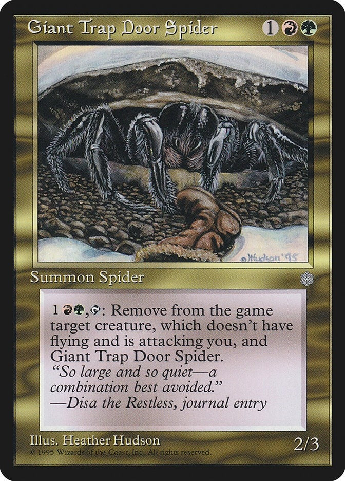 Image for Giant Trap Door Spider [Ice Age] - Magic: The Gathering