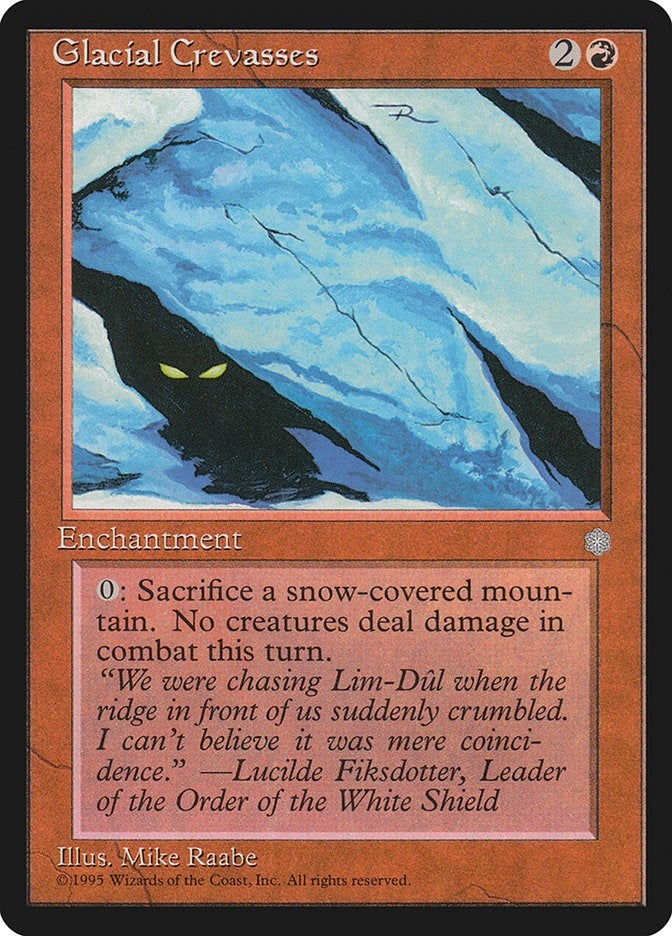 Image for Glacial Crevasses (187) [Ice Age] - Magic: The Gathering