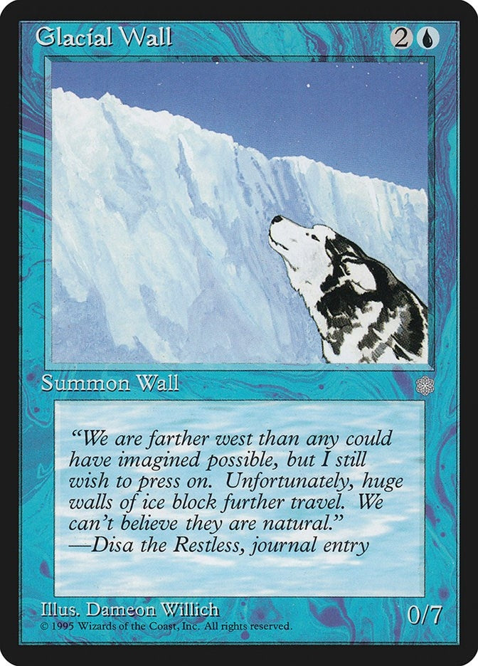 Image for Glacial Wall (71) [Ice Age] - Magic: The Gathering