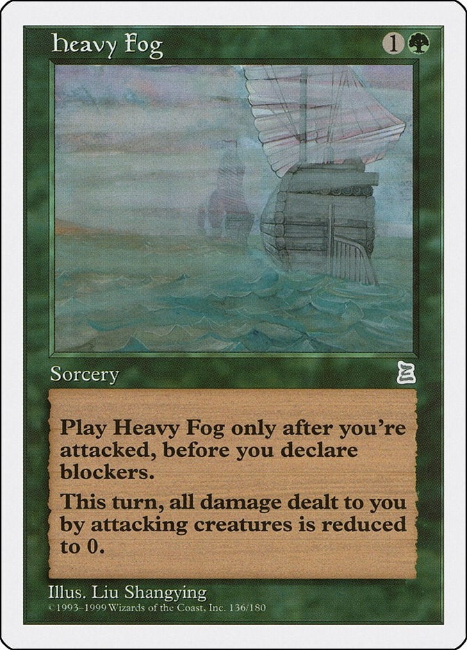 Image for Heavy Fog (136) [Portal Three Kingdoms] - Magic: The Gathering