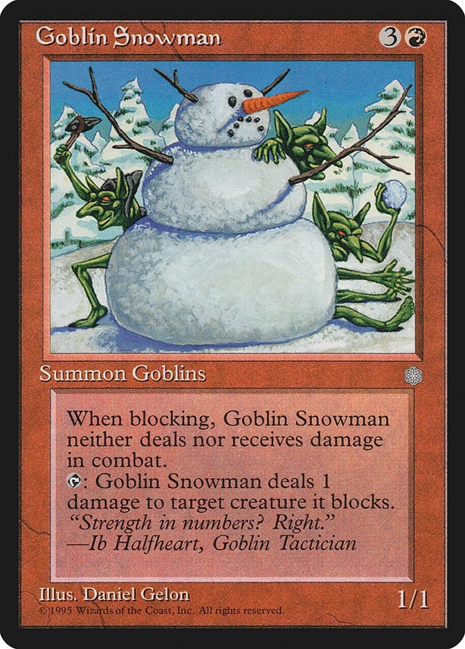 Image for Goblin Snowman [Ice Age] - Magic: The Gathering