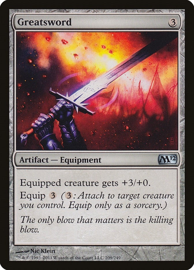 Image for Greatsword (209) [Magic 2012 (M12)] - Magic: The Gathering