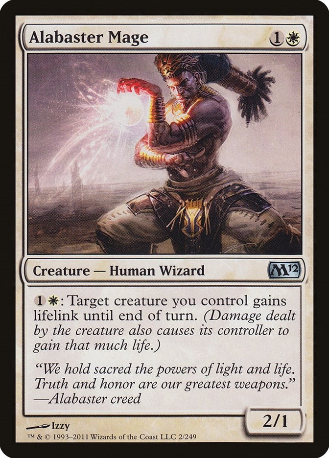 Image for Alabaster Mage (2) [Magic 2012 (M12)] - Magic: The Gathering