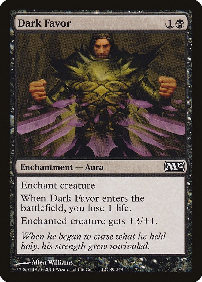 Image for Dark Favor (89) [Magic 2012 (M12)] - Magic: The Gathering