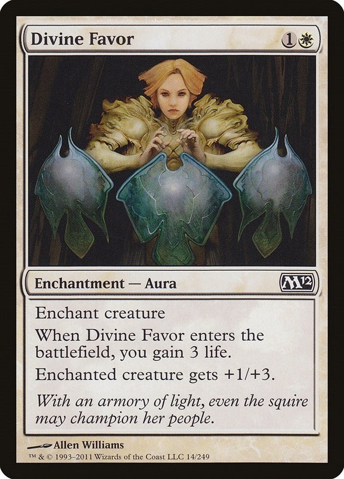 Image for Divine Favor (14) [Magic 2012 (M12)] - Magic: The Gathering