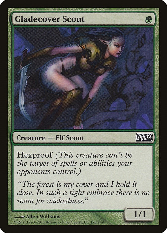 Image for Gladecover Scout (178) [Magic 2012 (M12)] - Magic: The Gathering