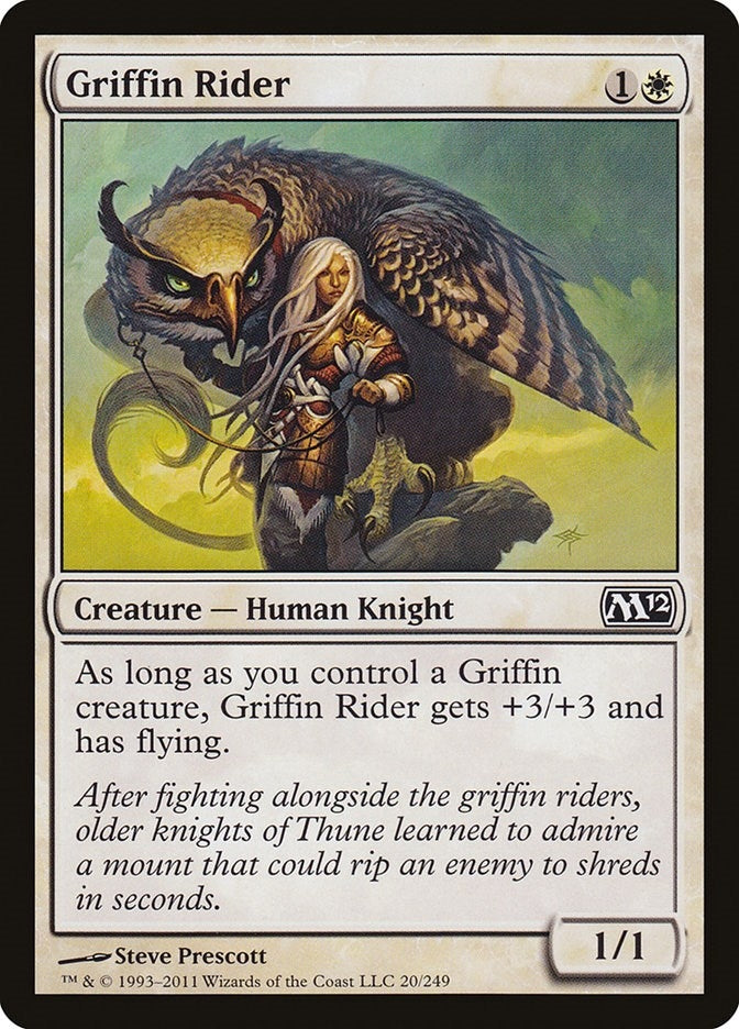 Image for Griffin Rider (20) [Magic 2012 (M12)] - Magic: The Gathering