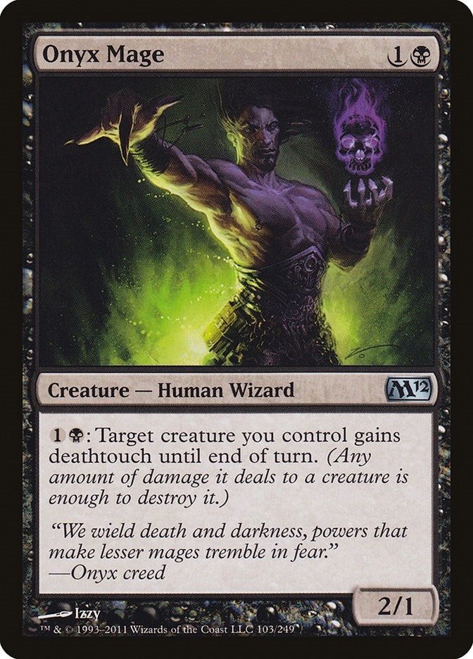 Image for Onyx Mage (103) [Magic 2012 (M12)] - Magic: The Gathering