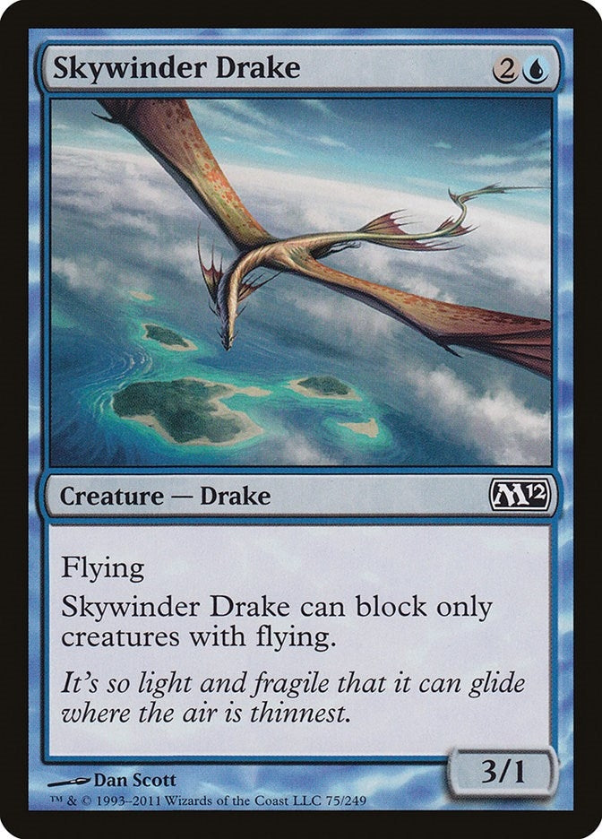 Image for Skywinder Drake (75) [Magic 2012 (M12)] - Magic: The Gathering