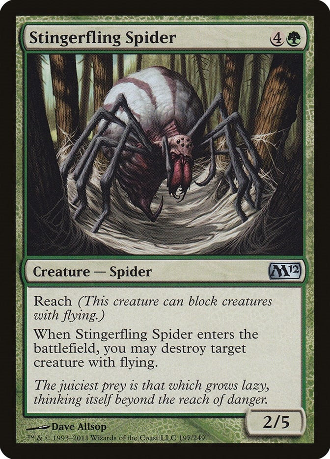 Image for Stingerfling Spider (197) [Magic 2012 (M12)] - Magic: The Gathering