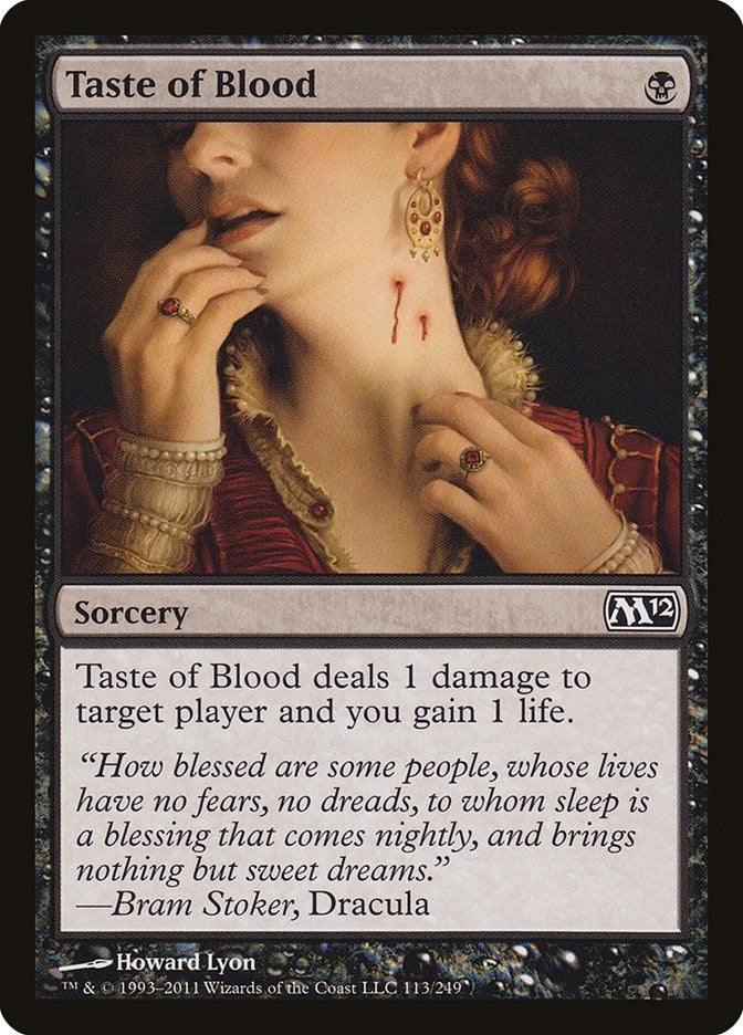 Image for Taste of Blood (113) [Magic 2012 (M12)] - Magic: The Gathering