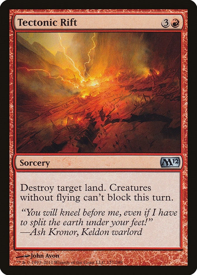 Image for Tectonic Rift (157) [Magic 2012 (M12)] - Magic: The Gathering