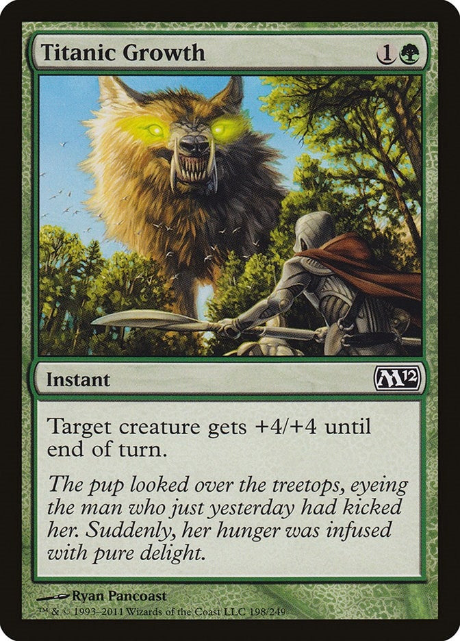 Image for Titanic Growth (198) [Magic 2012 (M12)] - Magic: The Gathering